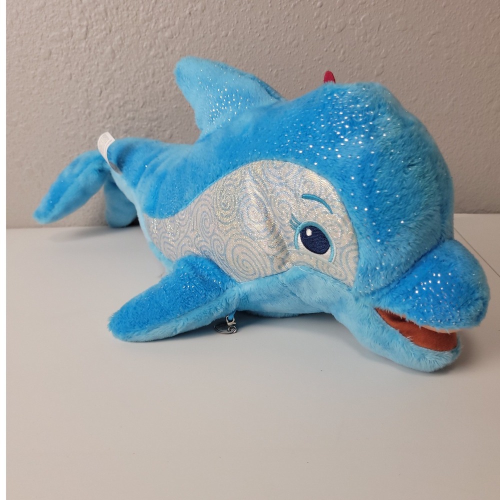 Little Brown Bakers Girl Scouts Go Bright Ahead Blue Glitter Dolphin Plush Toy